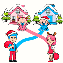 Головоломка родителей: Нарисуй путь к малышу