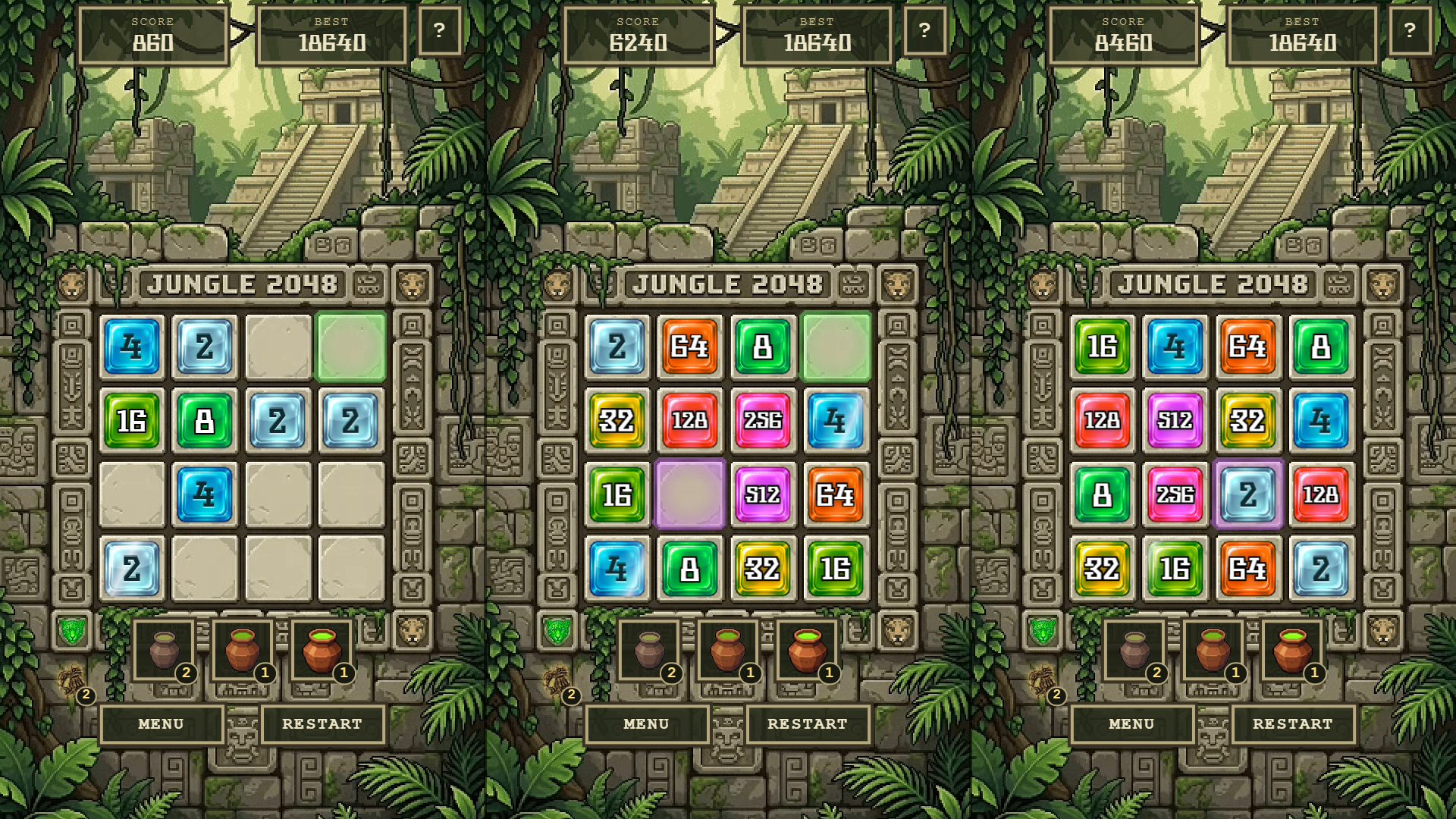 Jungle 2048 — screenshot 2