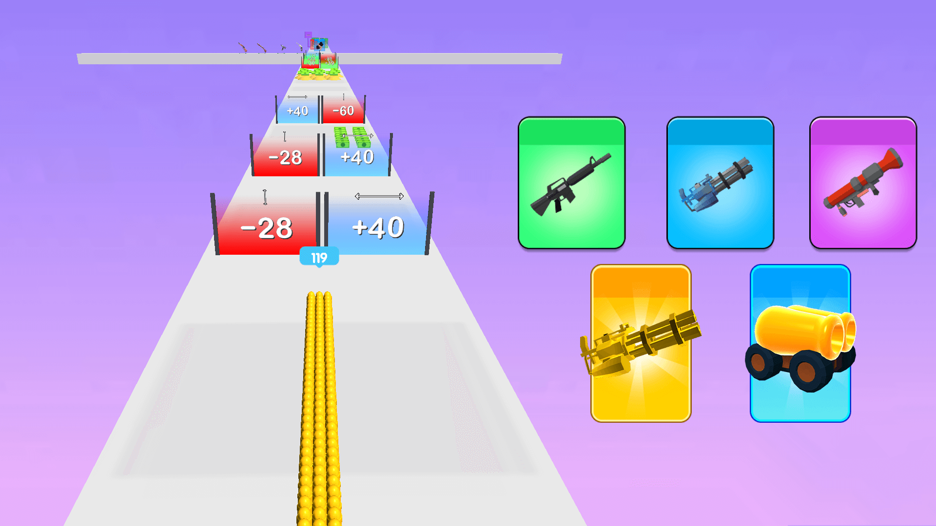 Bullet Army Run: Merge & Multiply screenshot