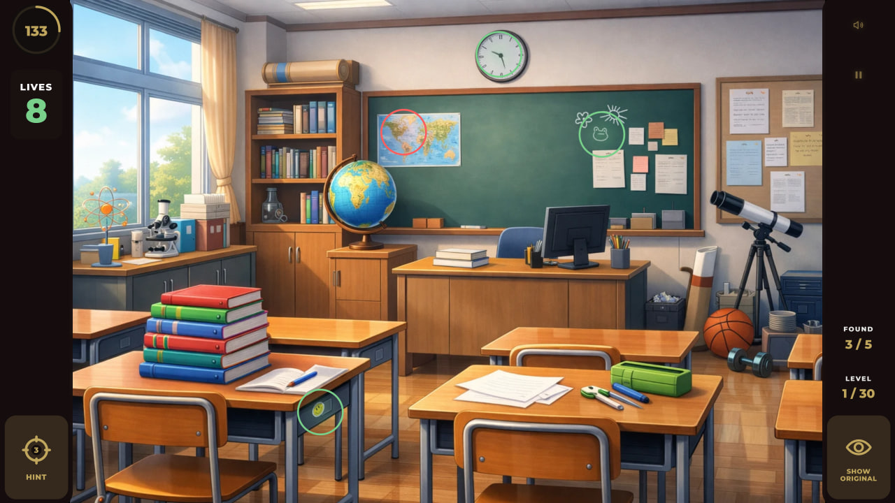 Find the Differences: Anime Rooms — screenshot 1