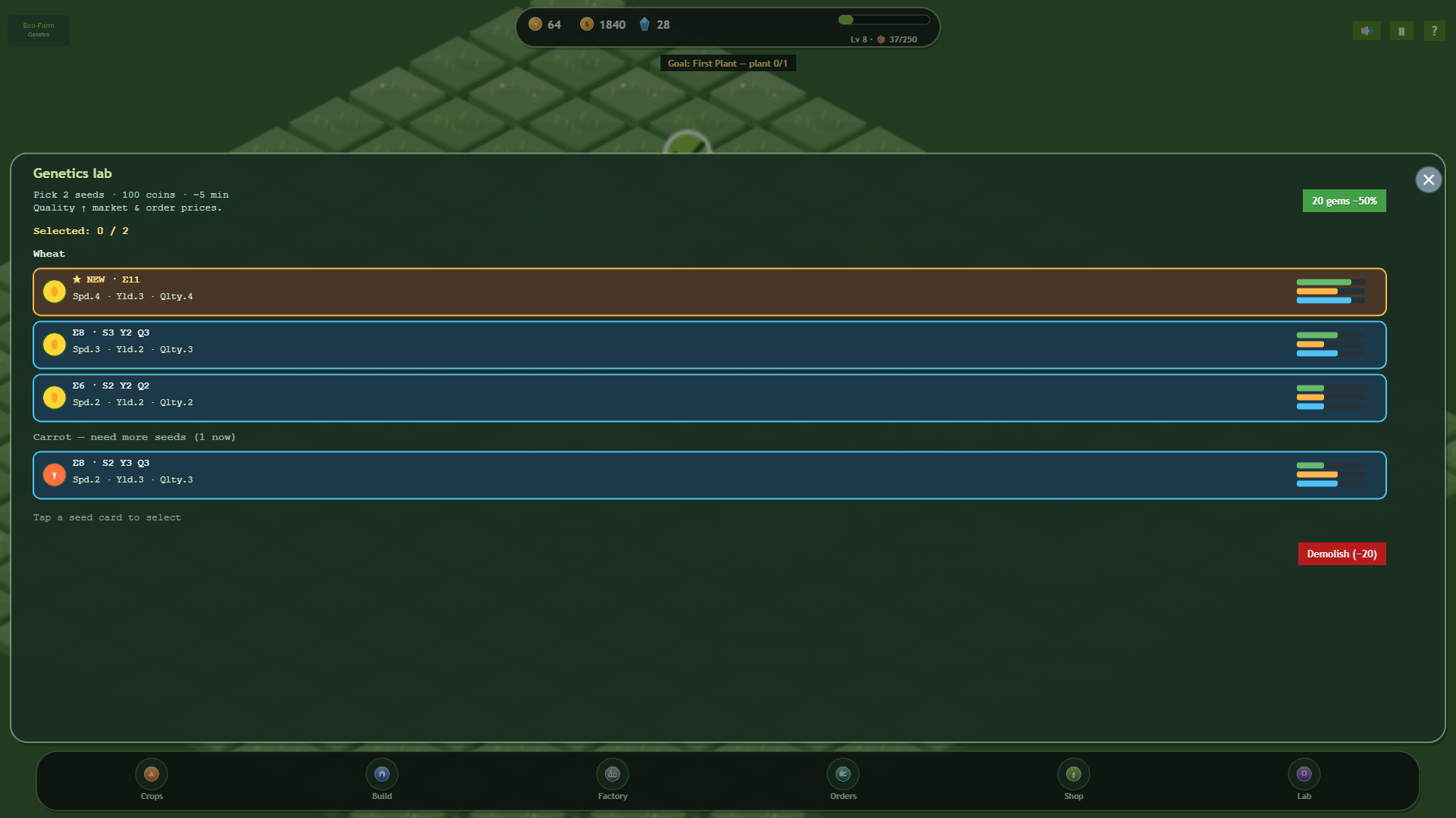 Eco-Farm: Genetics — screenshot 5