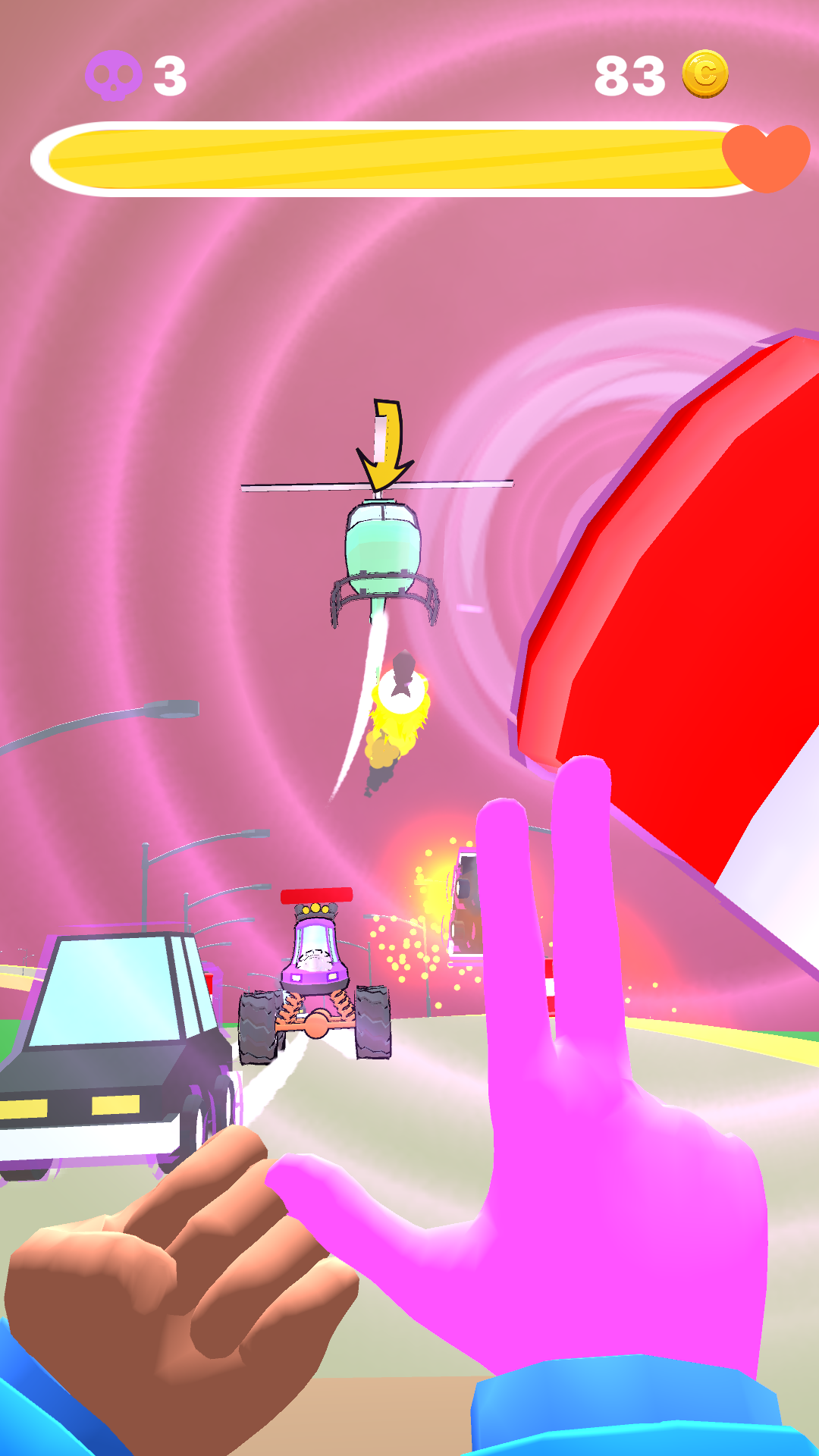 Telekinesis drive: first person screenshot 10