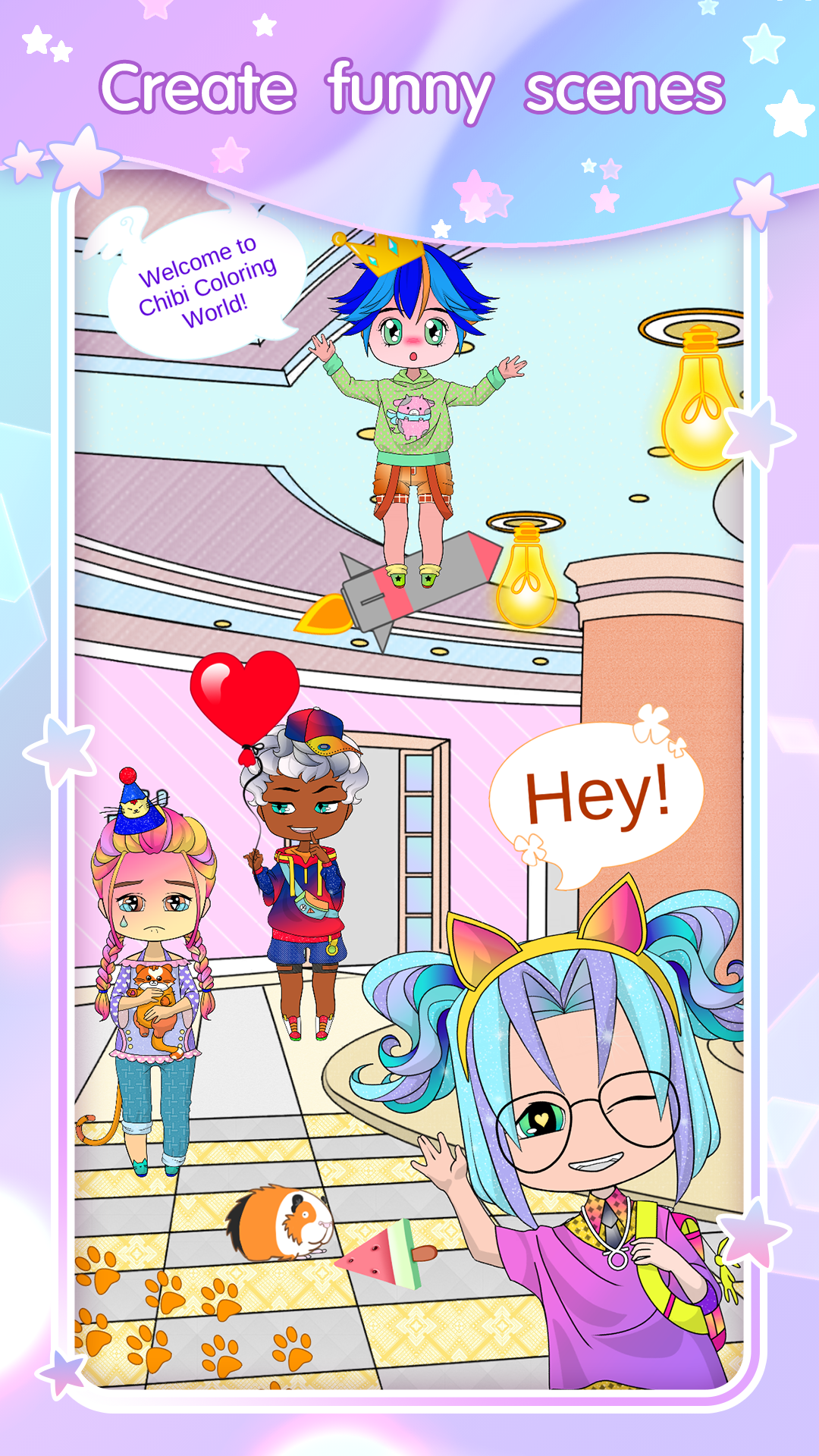 Chibi Dress Up & Coloring screenshot 14