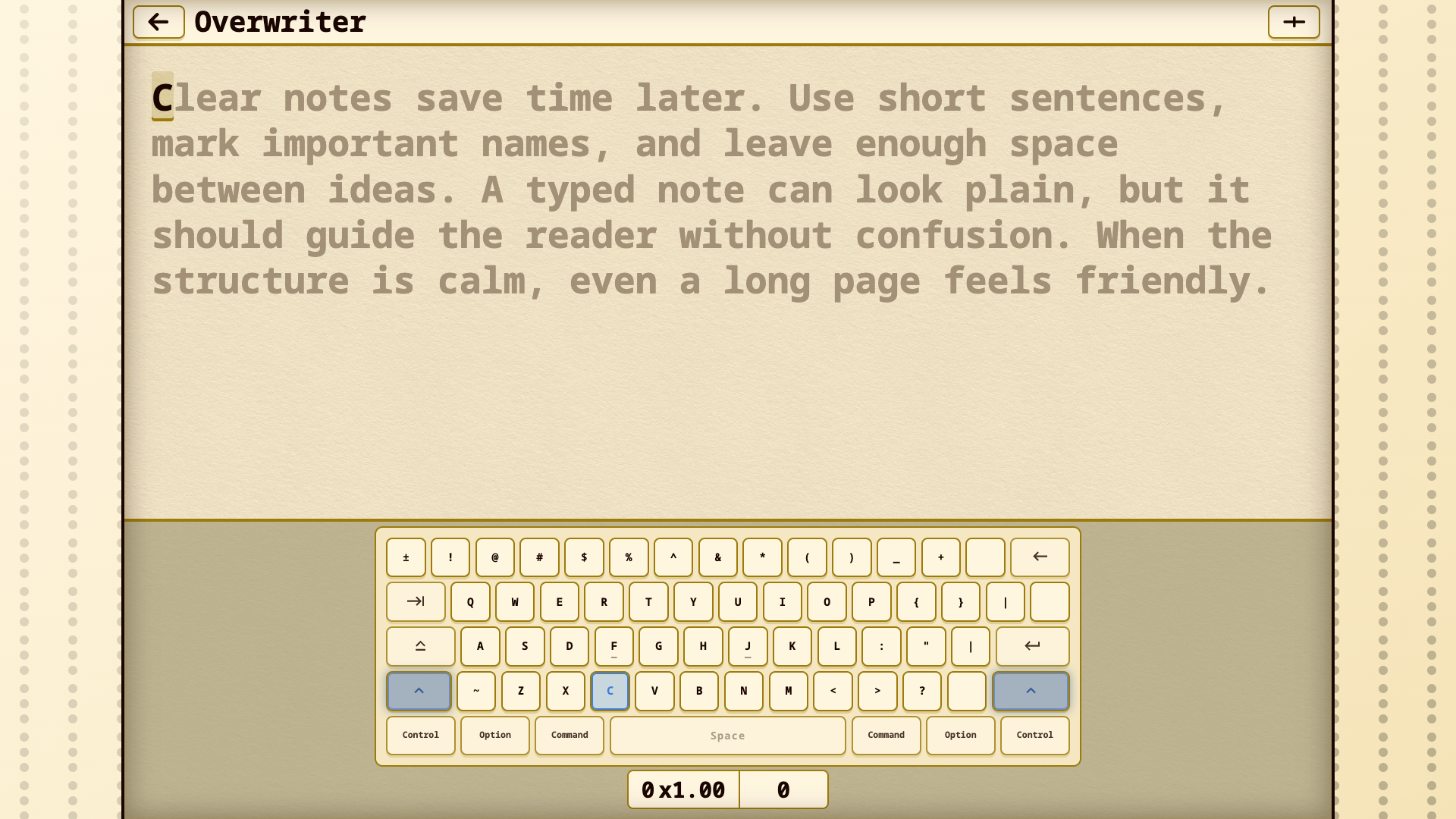 Overwriter — screenshot 4