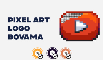 Pixel art Logo Boyama