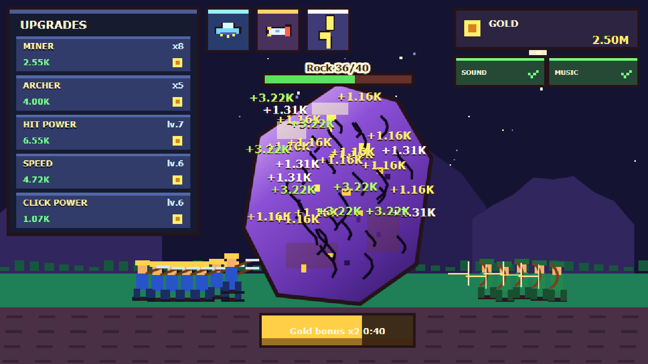 Gold Rock - Clicker — screenshot 1