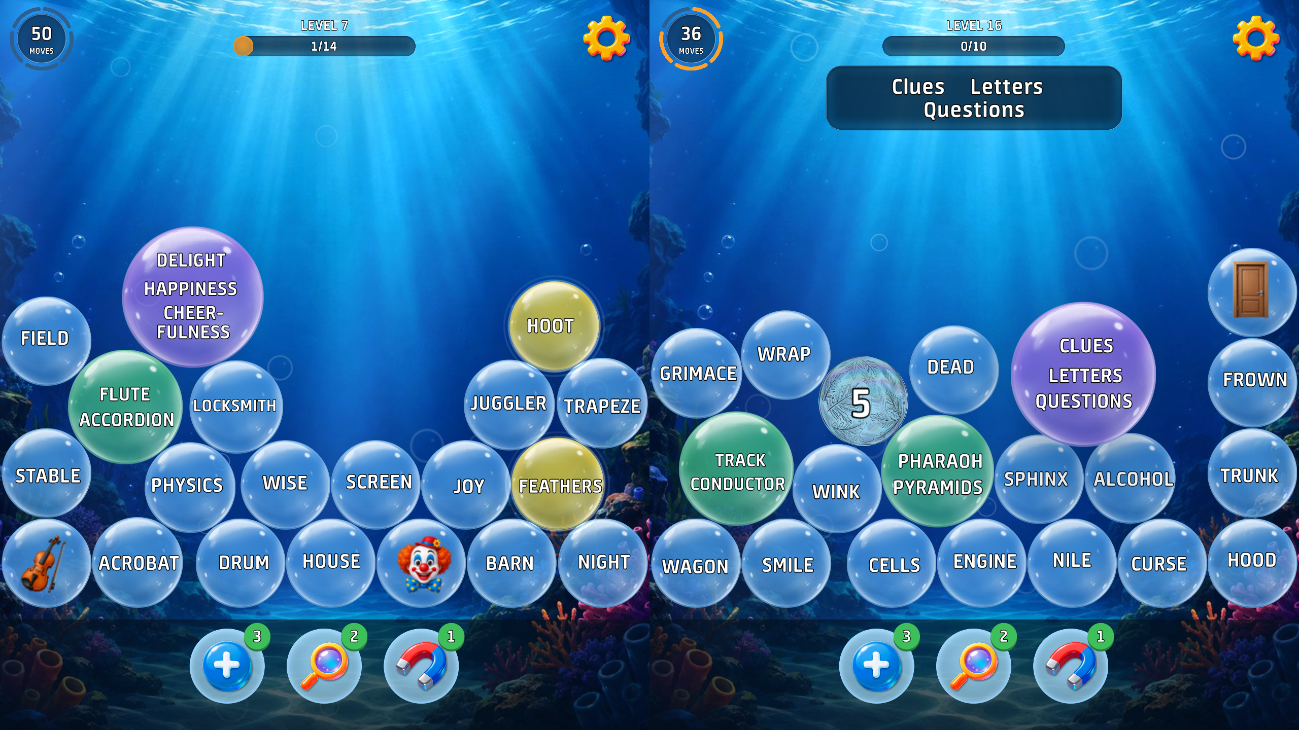 Bubble words: association screenshot 1