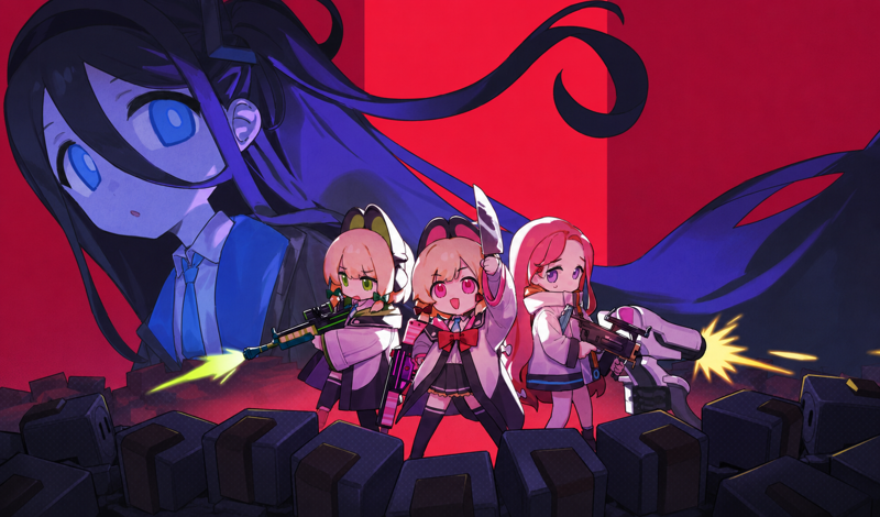 Anime girls: Pixel Battle game cover