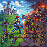 Pixel Wars: Humans vs Orcs