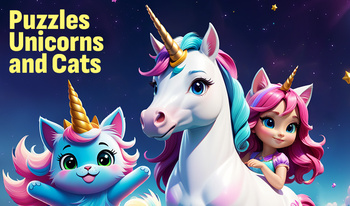 Puzzles Unicorns and Cats