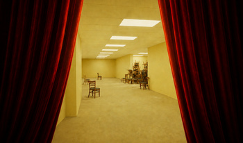 Behind the red curtain - Backrooms