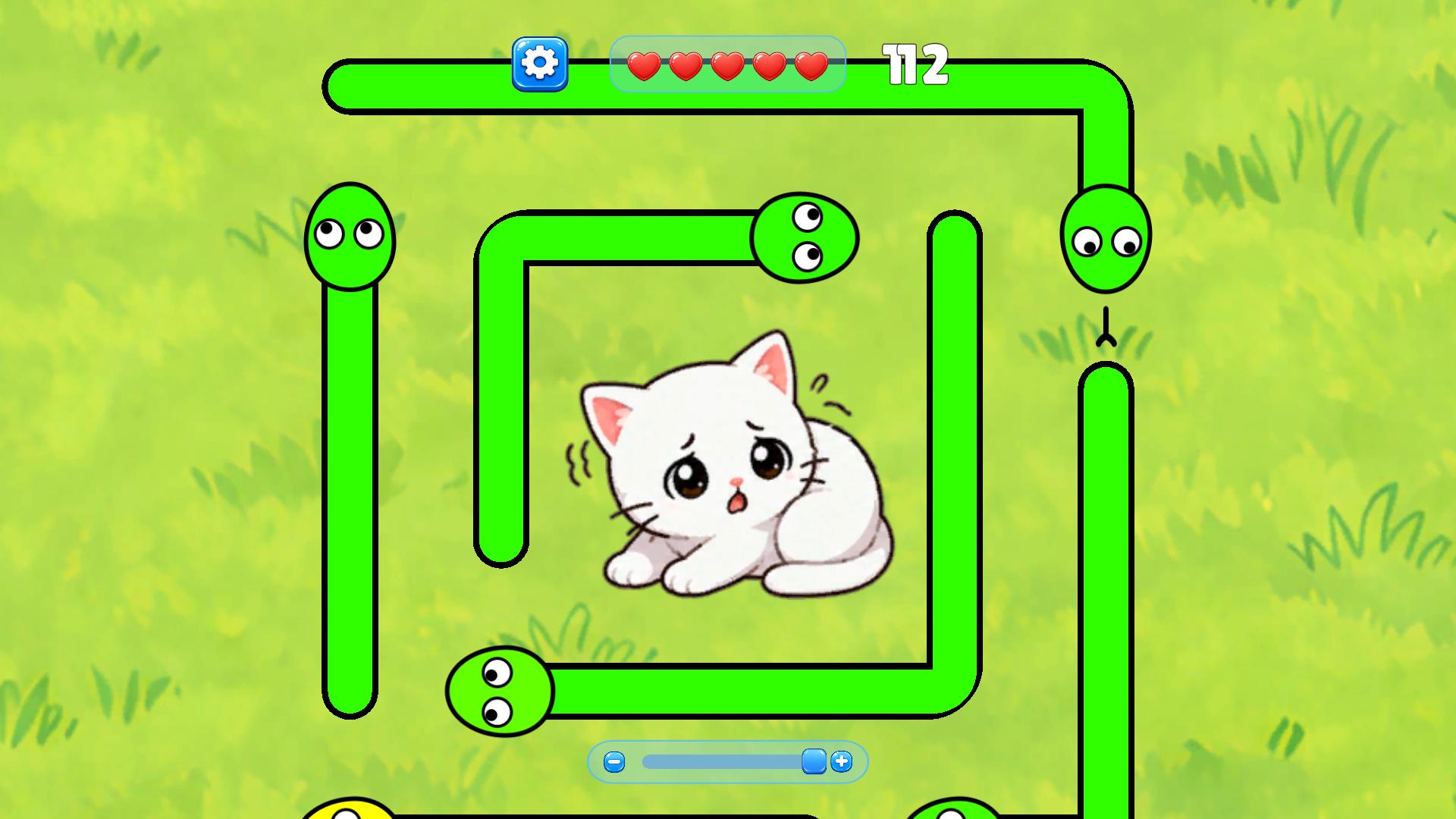 Змейки Стрелки: Спаси котёнка — screenshot 6