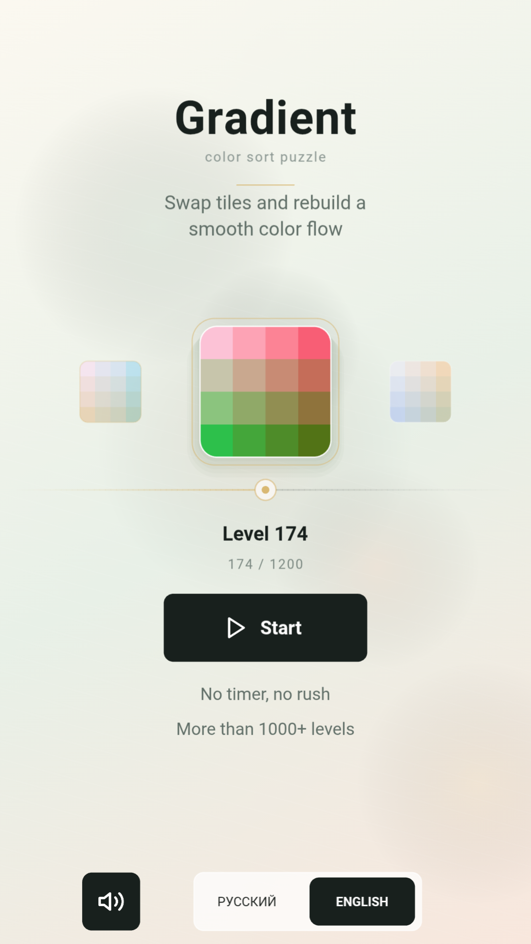 Gradient: color sort puzzle screenshot 1