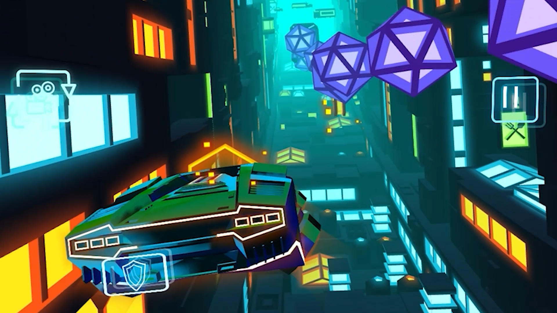 Neon Flytron: Cyberpunk Racer screenshot