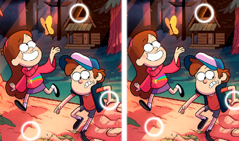 Gravity Falls: Erstellen Sie die Unterschiede!