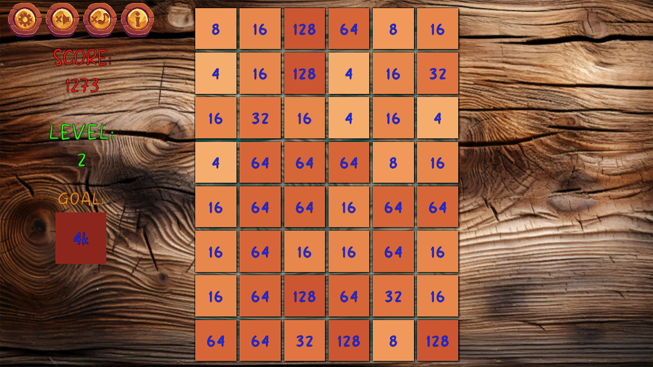 2048 Calm merge — screenshot 2