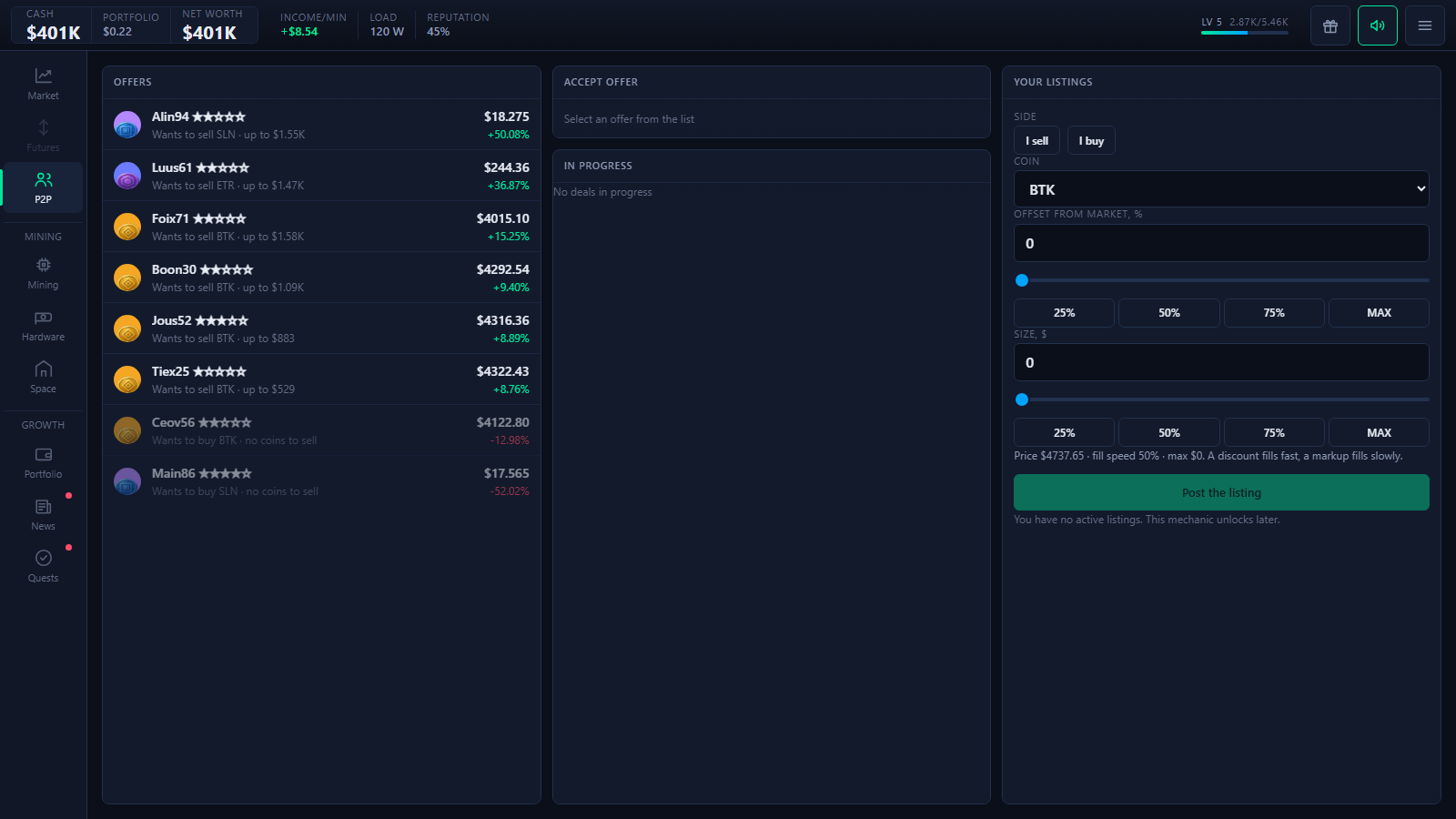 Crypto Millionaire: Mining & Trading Tycoon — screenshot 3