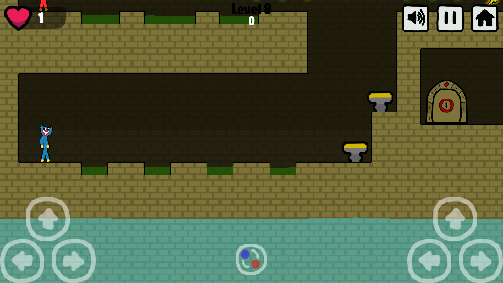 Red and Blue Stickman Huggy screenshot