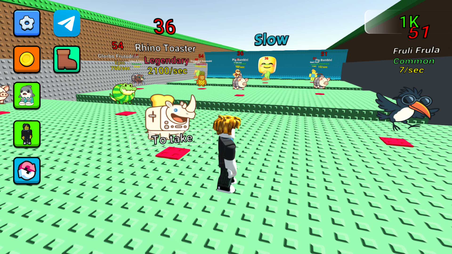 Escape from the tsunami and steal the brainroot screenshot