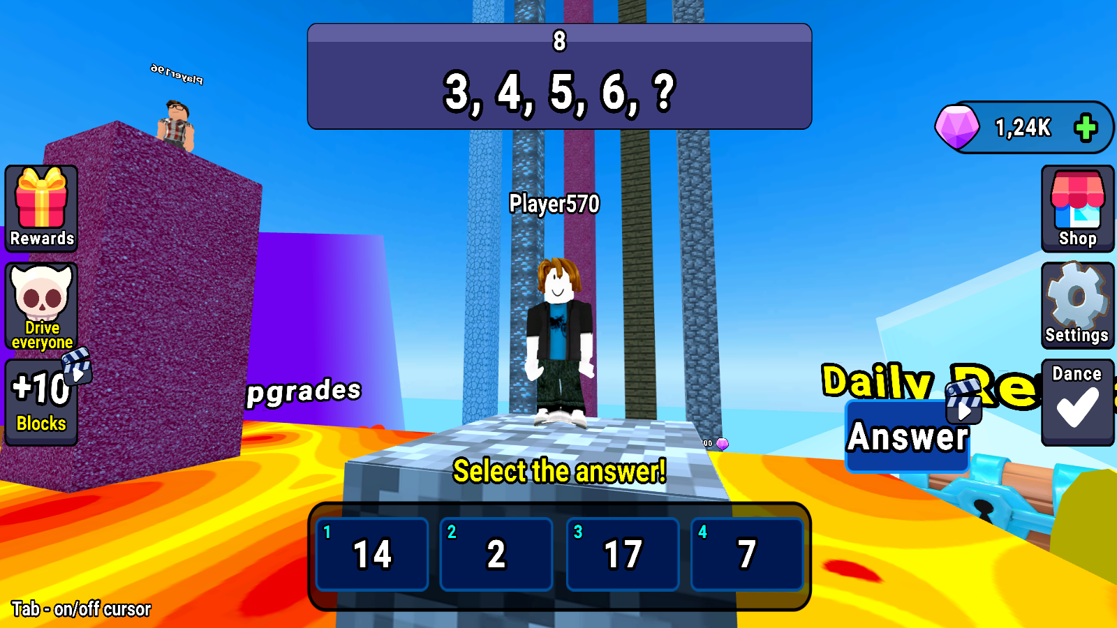 Obby : Race on the Math Tower screenshot