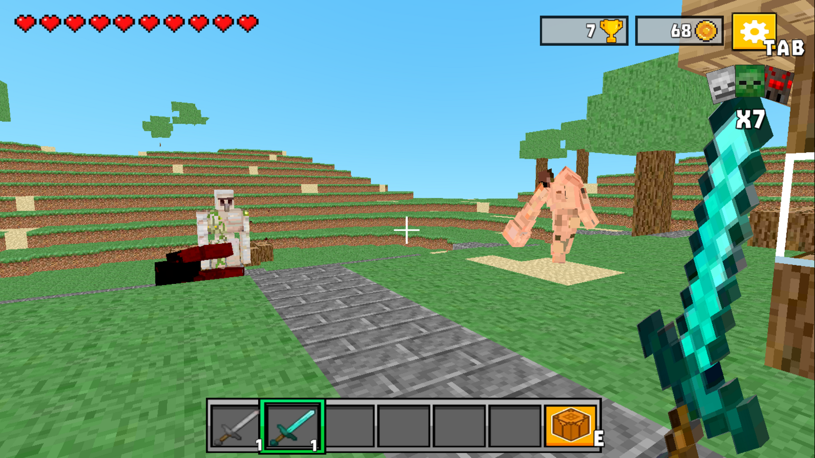 Noob defends the village screenshot