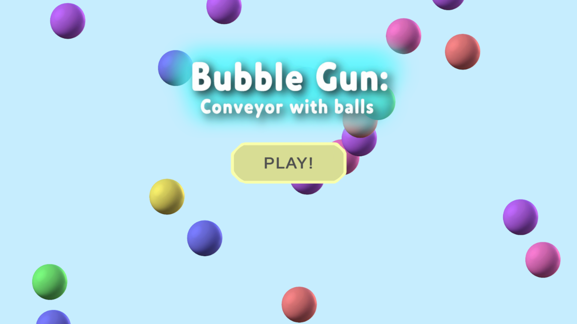 Bubble Gun: Conveyor with balls — screenshot 1