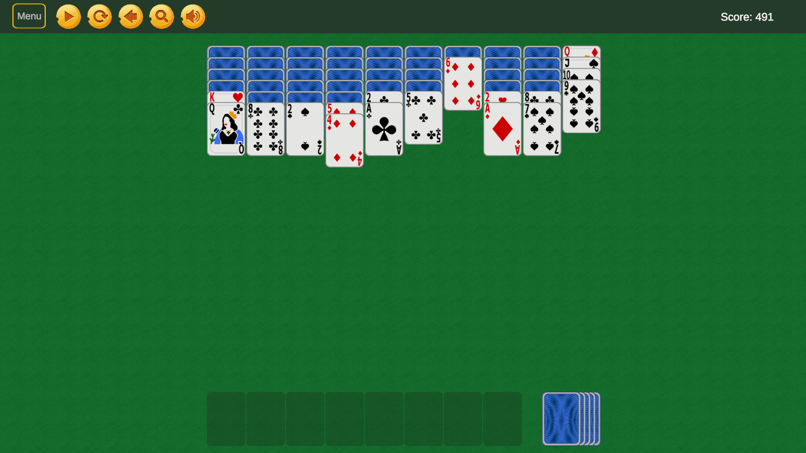 Solitaire «Classic Spider»: Big cards screenshot 5