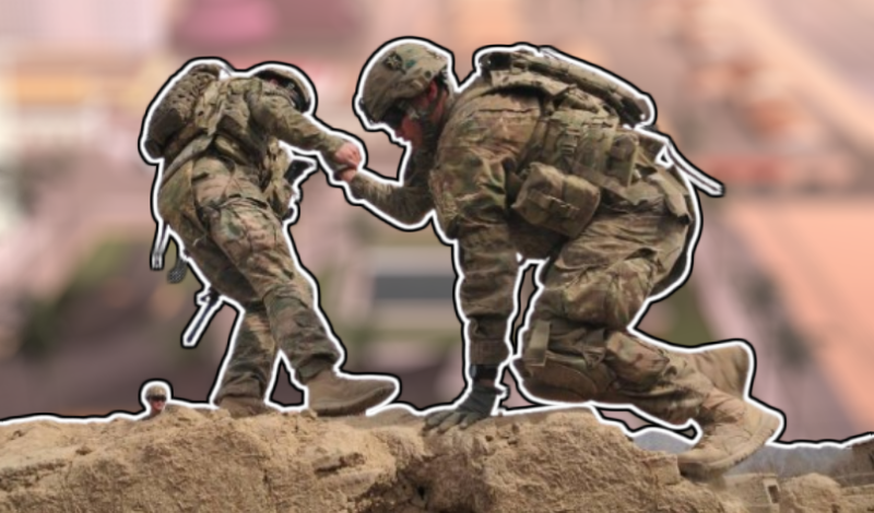 Soldiers - Capturing points for two players game cover