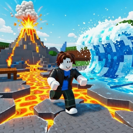 Obby Brainrot: Escape from Natural Disasters icon