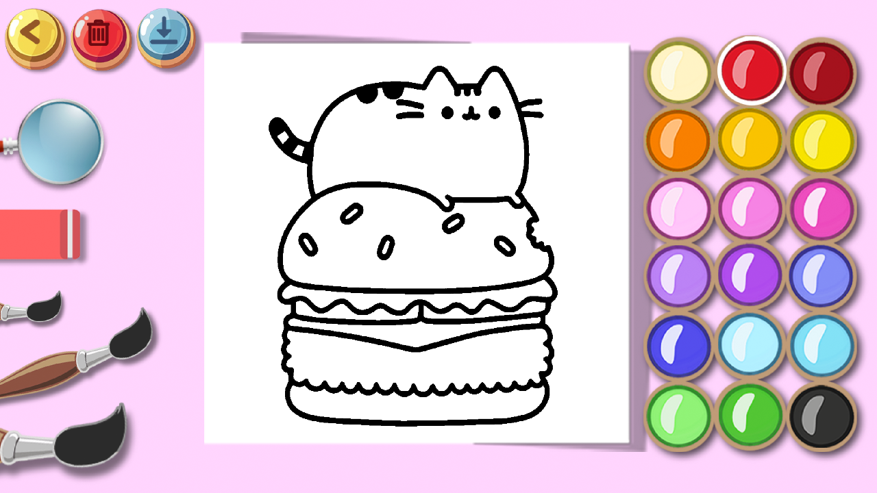 Pusheen Cat: Wonder Coloring screenshot
