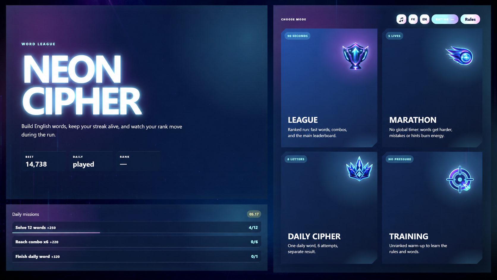 Neon Cipher — screenshot 3