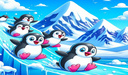 Jumping penguin