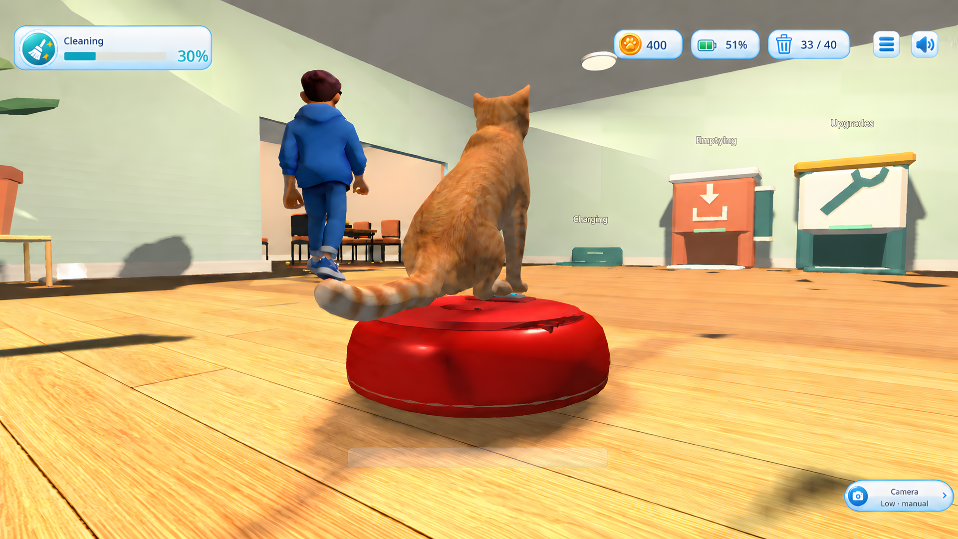 Cat on a Vacuum: Home Cleaning Simulator screenshot