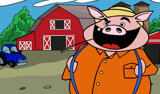 Mr. Pig, take a card: Gambling frenzy