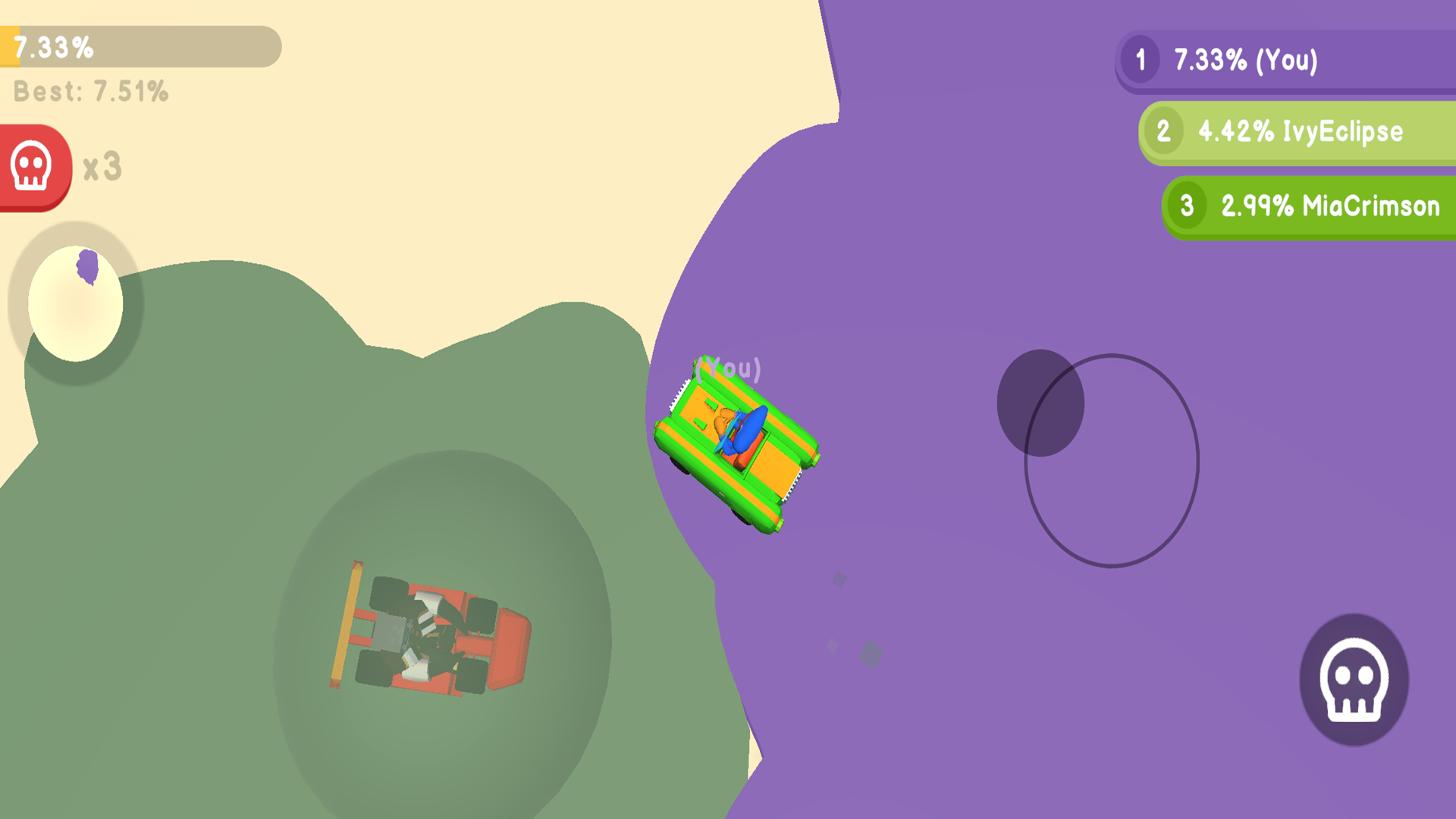 Paper io screenshot