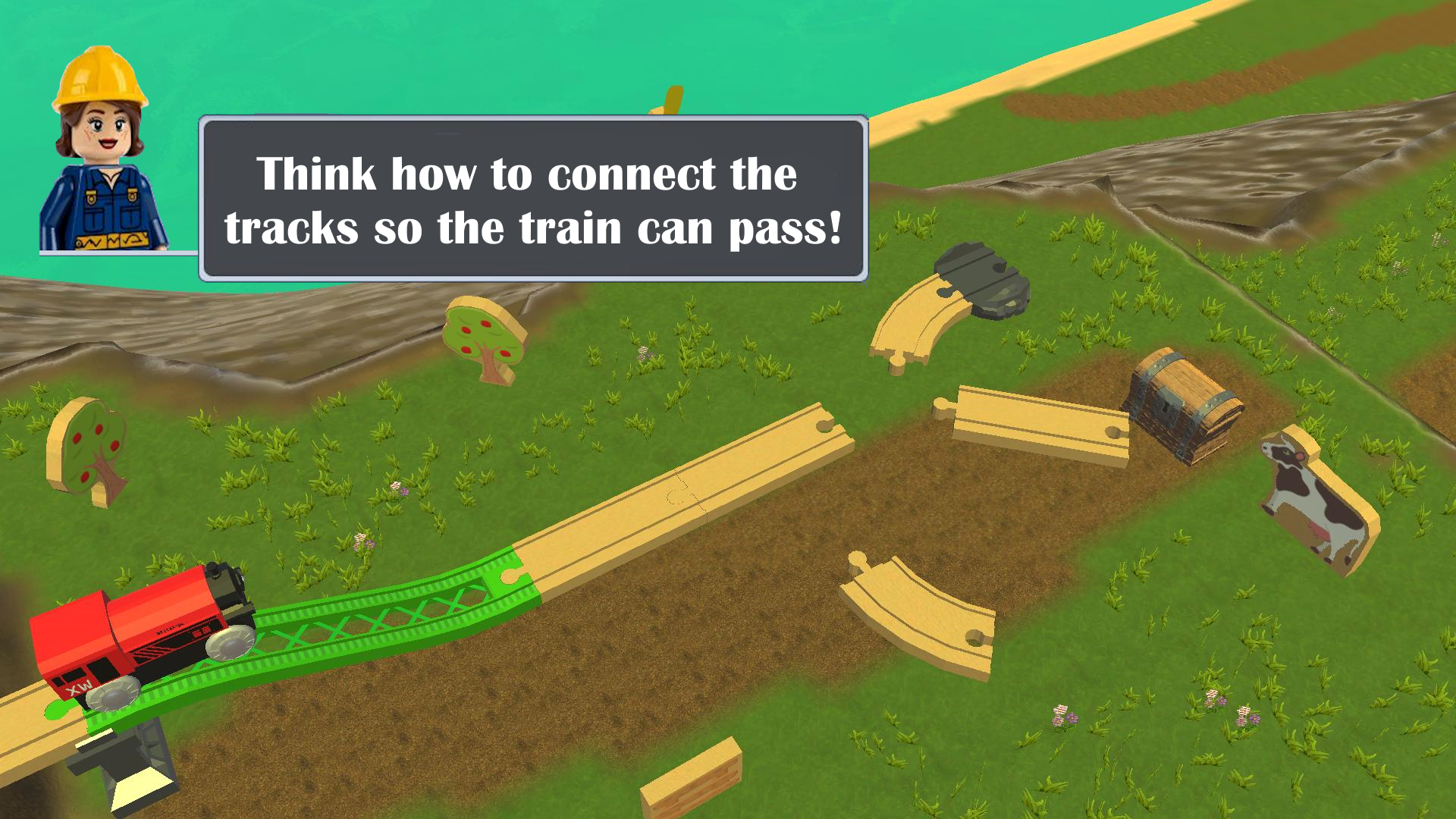 Wooden Railroad: Toy Train Builder screenshot