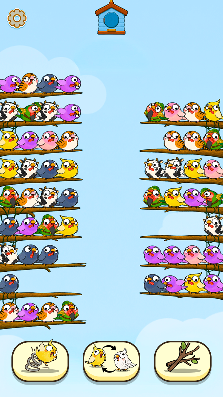 Sort & Clear: Funny Birds screenshot 5