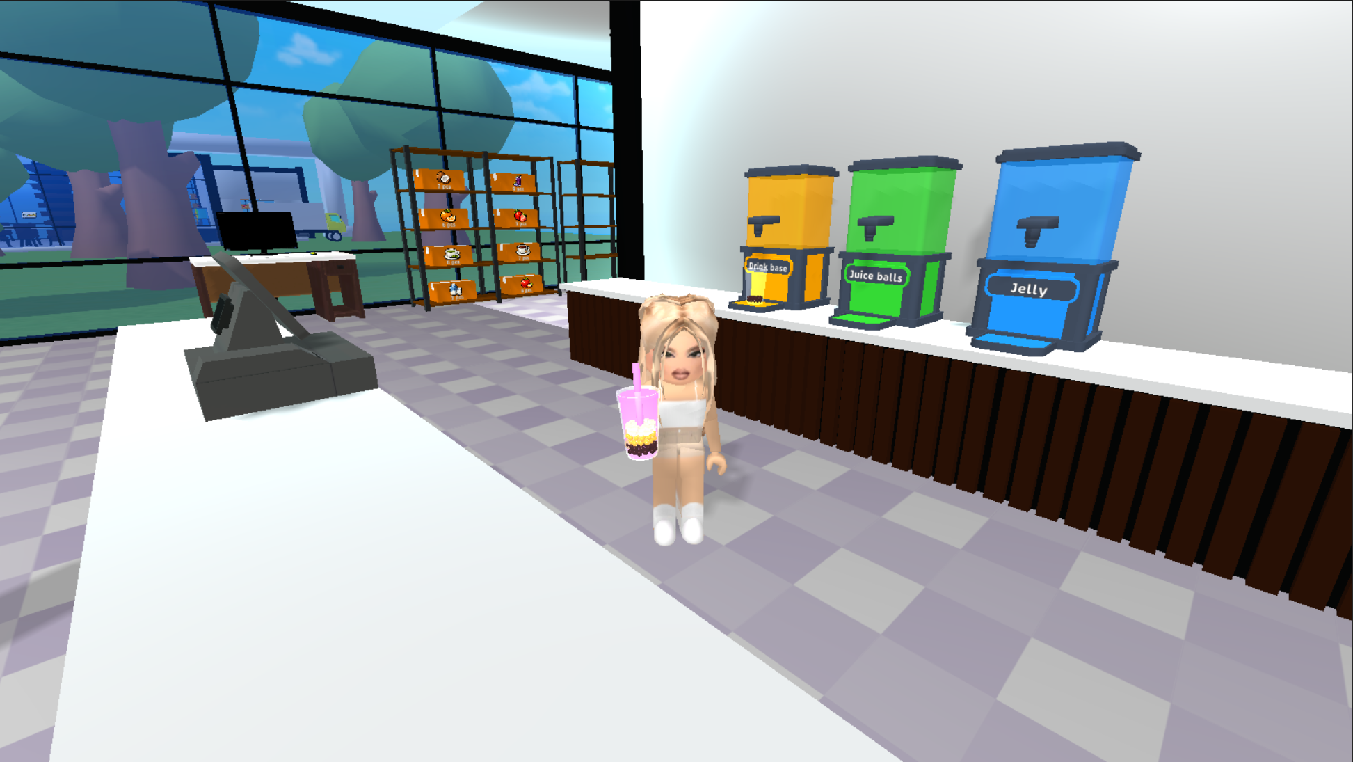 Bubble Tea Cafe: Obby 3D Simulator Tycoon — screenshot 6