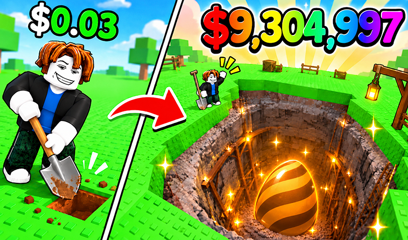 Obby: Dig for Animals game cover