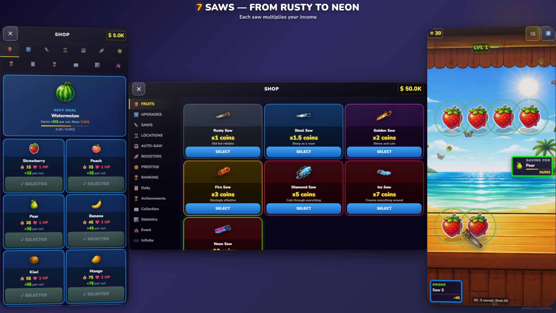 Saw and Fruits - Slice to Rich! — screenshot 16