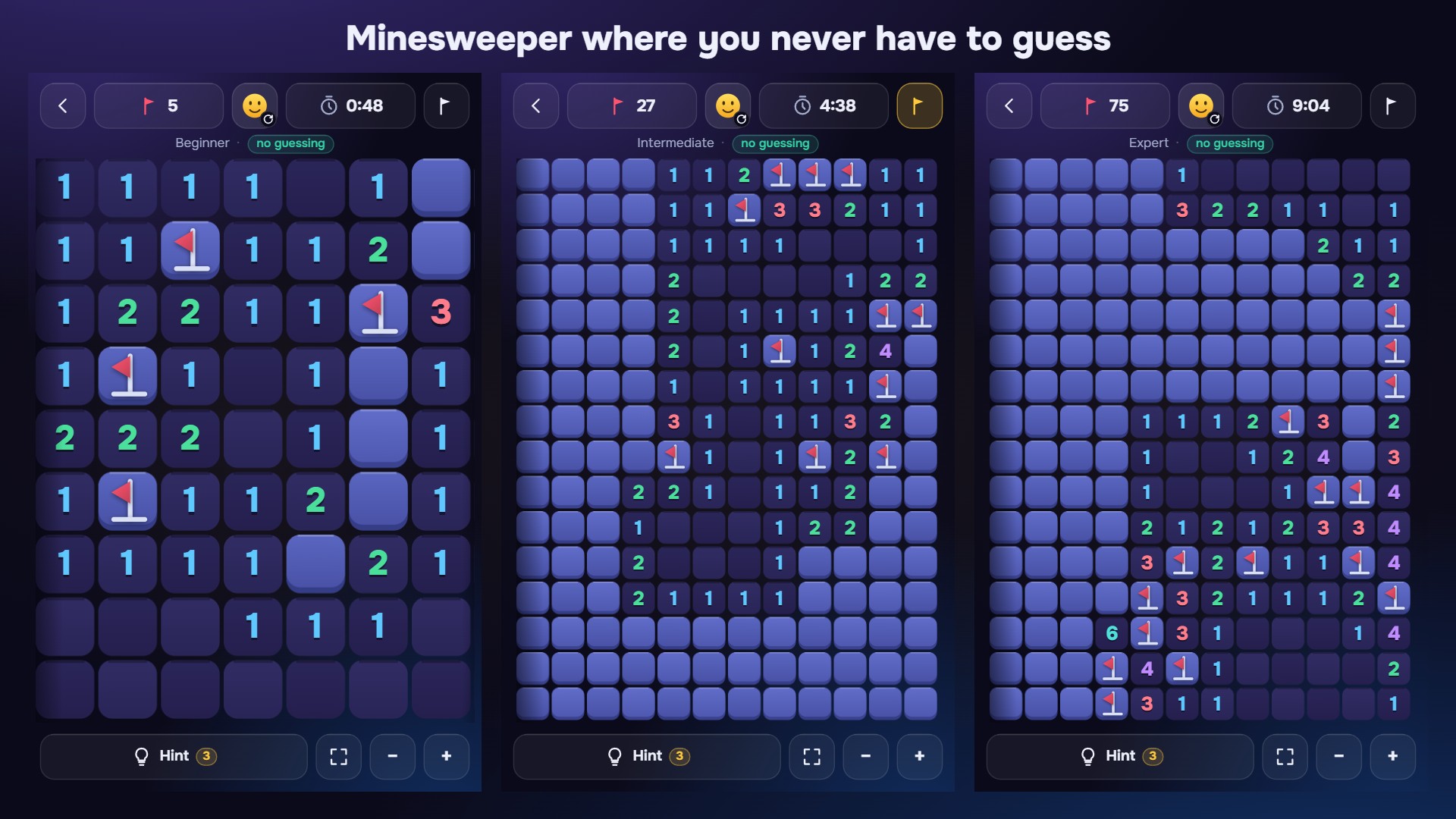 Minesweeper Without Guessing — screenshot 1