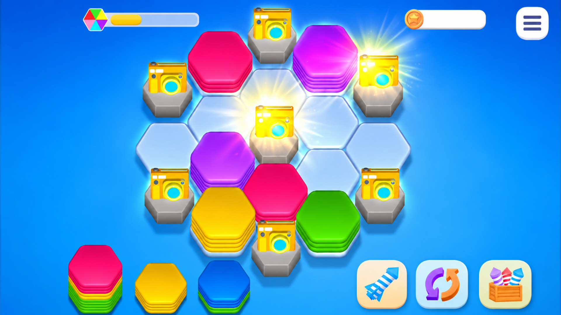 Colored Hexagon — screenshot 1