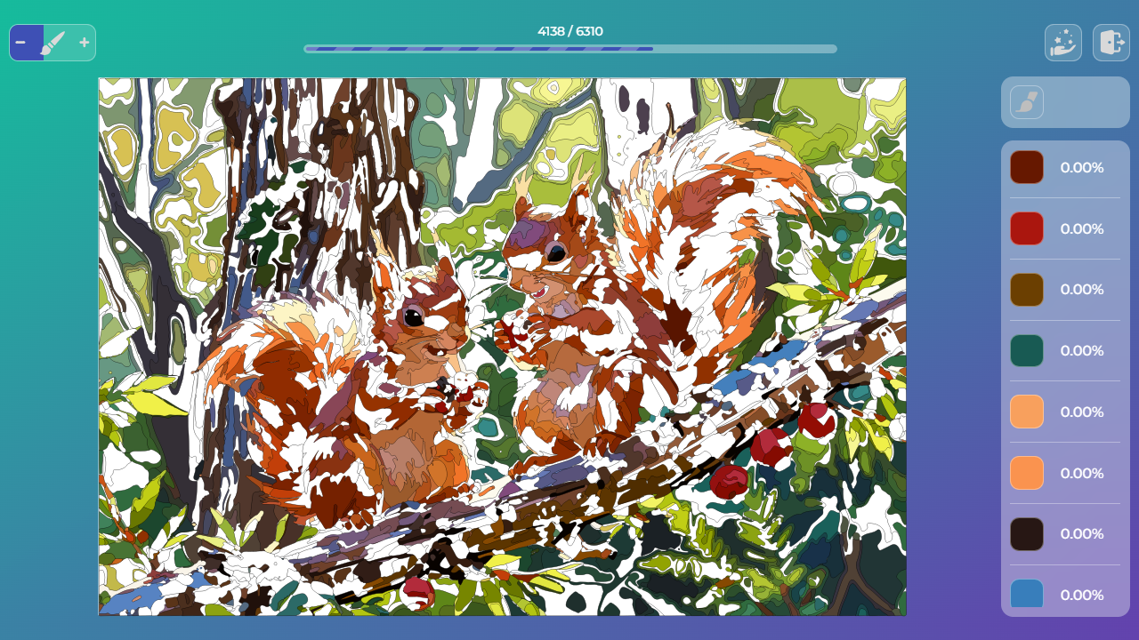 Coloring Book Online - Amazing Animals screenshot