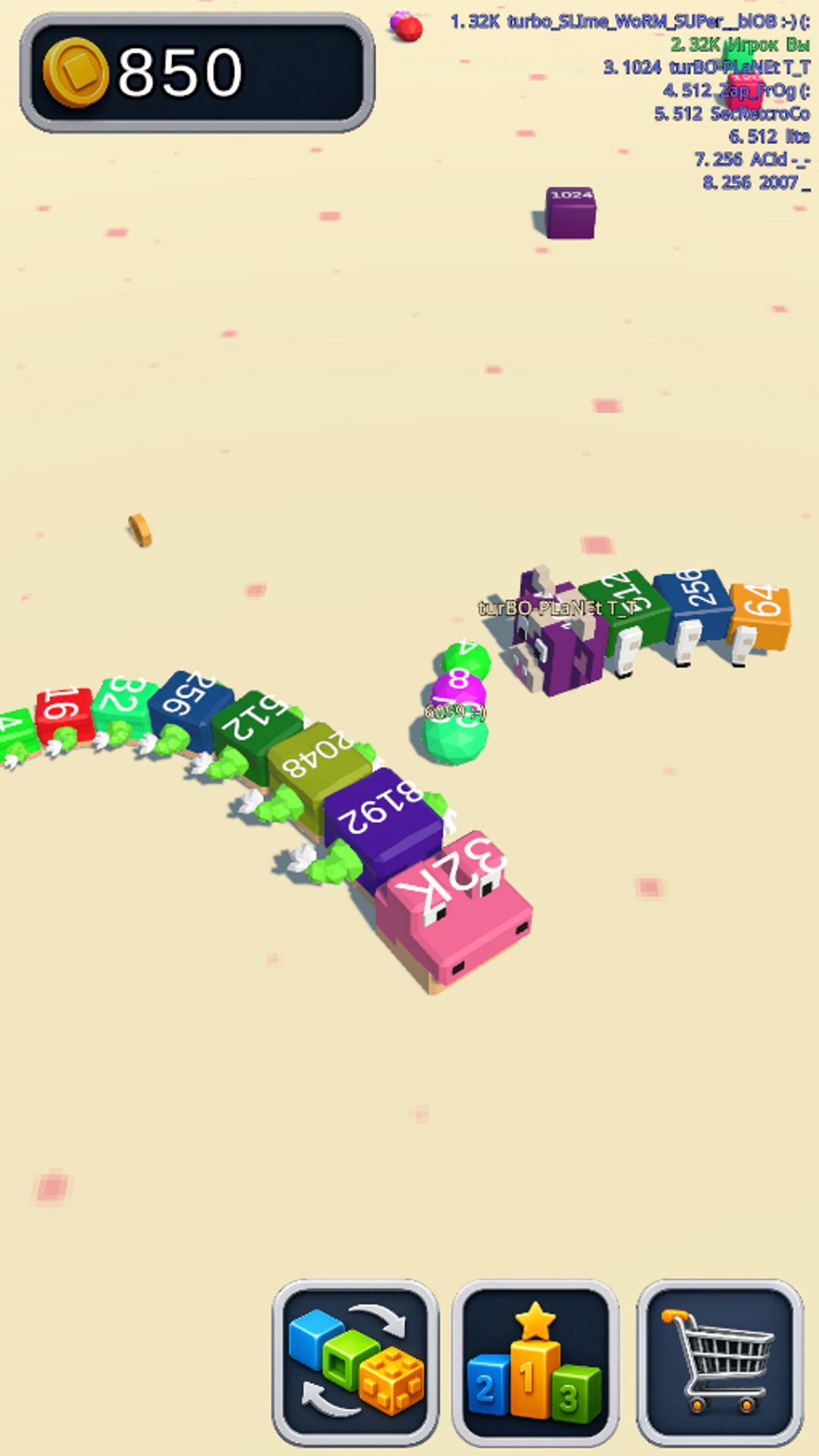 Snake 2048 IO screenshot 7