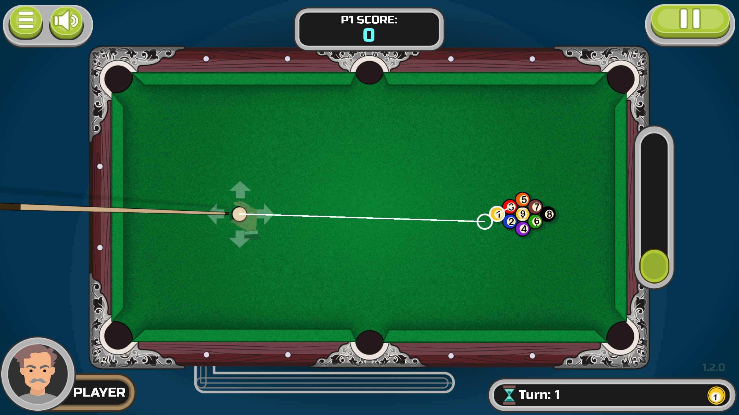 Billiard vs Computer screenshot