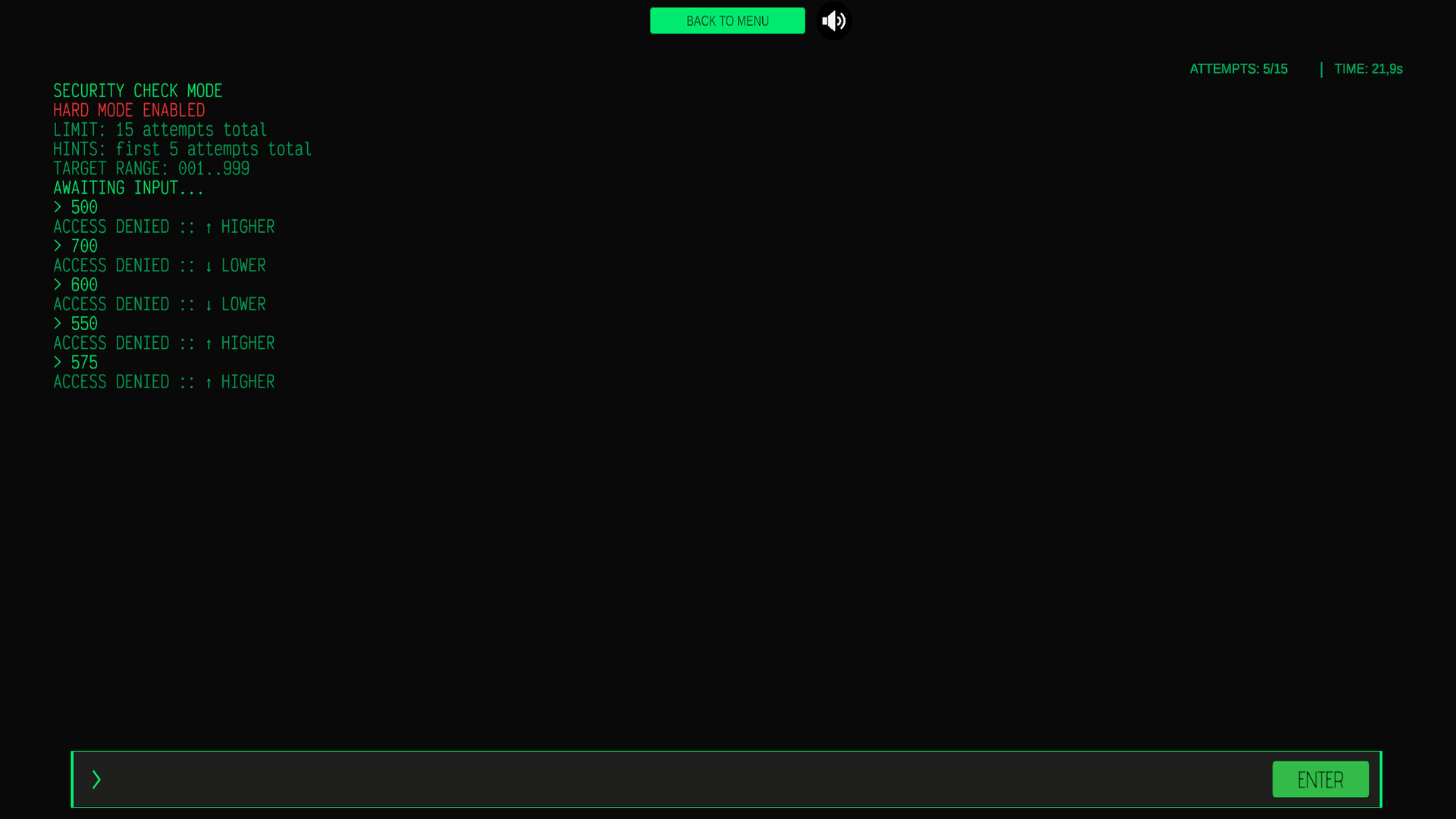 Access terminal — screenshot 5