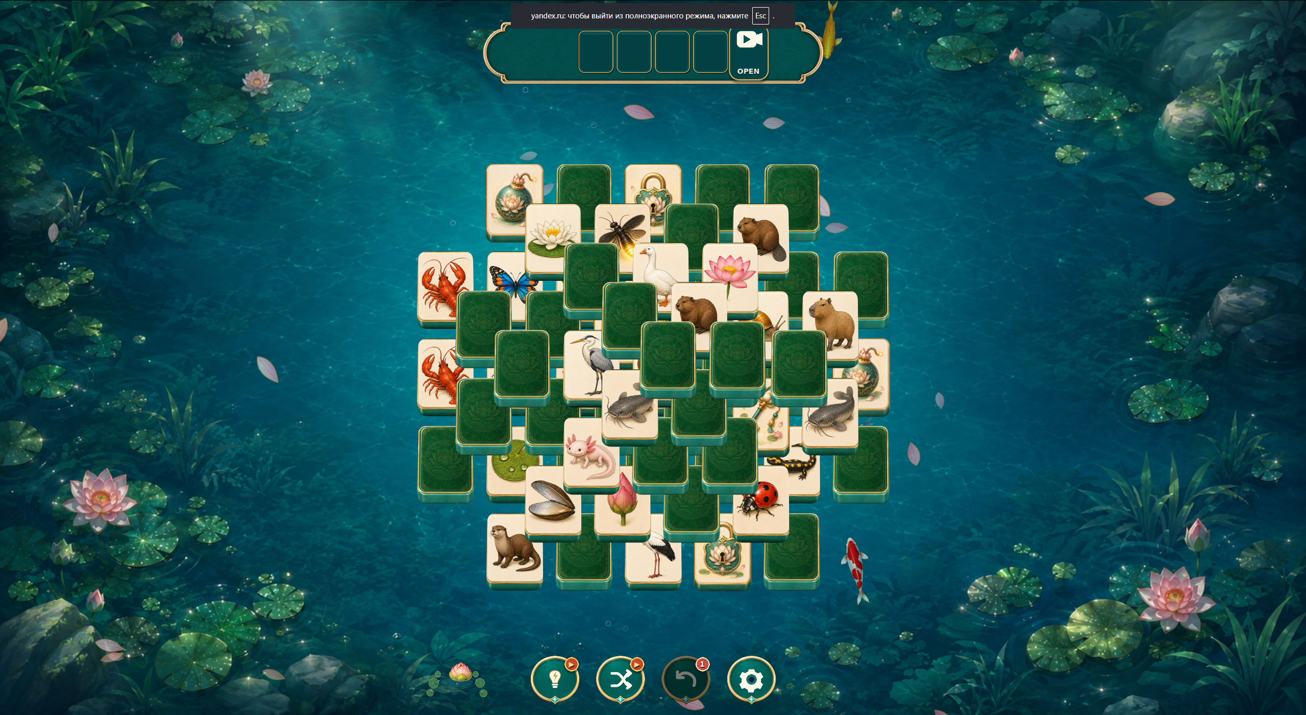 Mahjong: Jade Pond — screenshot 2