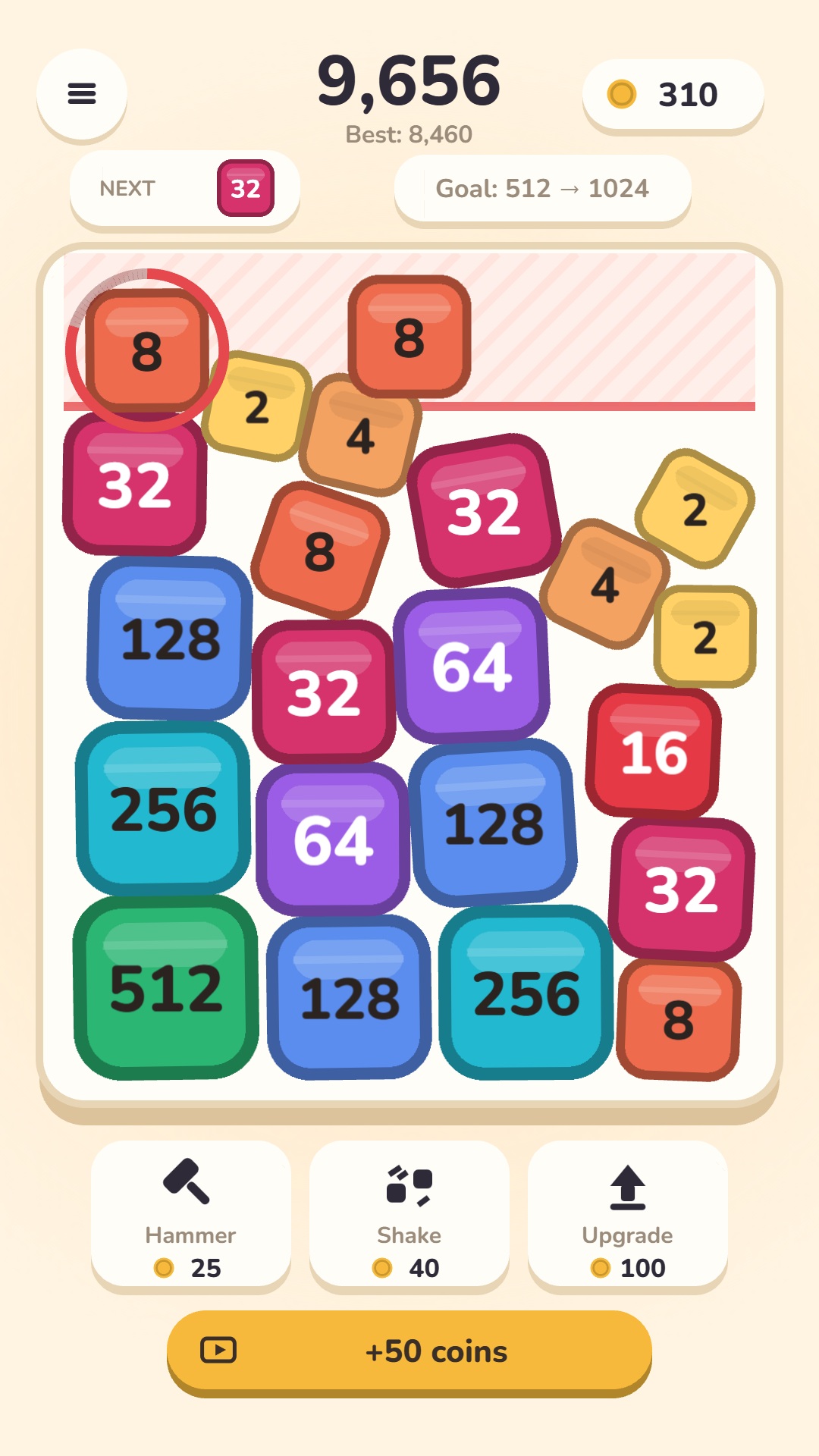 Numfall: Merge Blocks 2048 screenshot 5