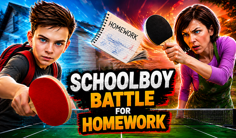 Schoolboy: battle for homework game cover