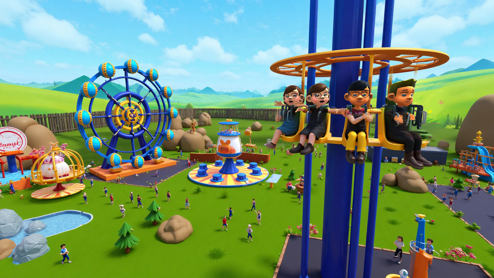 Naughty Baby Amusement Park 3D — скриншот 1